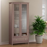 Estante Livreiro c iluminação 2 Portas 1 Gaveta Ditália E-954 Diamond