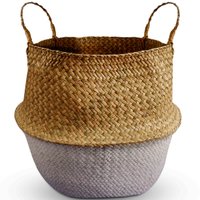 Cesto Origin Pequeno Com Alças Laterais Cesto Trançado Seagrass Yoi - 810700081 - Branco