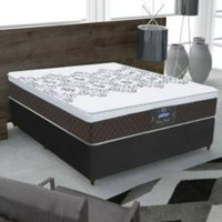 Cama Box Casal Molas Ensacadas New York New York Gazin Marrom/Preto