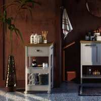 Gabinete Banheiro Ditália BA-130 Cinza