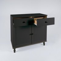 Aparador Buffet Ditália 2 Gavetas 2 Portas R-629 - Preto