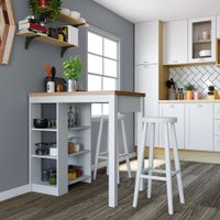 Bancada Cozinha Gourmet Ditália 3 Prateleiras CD-1022 - Branco