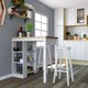 Bancada Cozinha Gourmet Ditália 3 Prateleiras CD-1022 - Branco