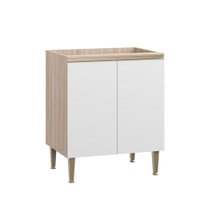 Balcão Para Cozinha 2 Portas - Cook - BE Mobiliário Aveiro/Branco