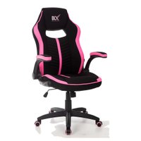 Cadeira Gamer Giratória Revestimento Poliester - BLX6001 - Anima Preto/Rosa
