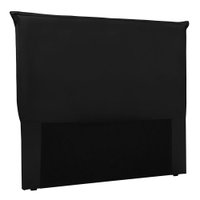Cabeceira Solteiro 0,90m Barcelona Suede - Pallazio Preto