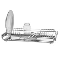 Escorredor de Louças 770mm Aéreo Corrediças Deslizantes com Bandeja Inox Schmitt