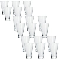 Jogo 18 Copos 400ml para Água Suco Long Drink Ilhabela Nadir Figueiredo Transparente