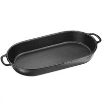 Assadeira Beira Alta Grande em Ferro Fundido 36x21cm com Alças Laterais Panela Mineira Preta