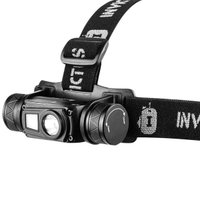 Lanterna de Cabeça Recarregável Led Pulsar Invictus 800 Lúmens com 7 Funções Preta