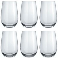 Jogo de Copos 480ml Dubai Nadir Figueiredo 6 Peças de Vidro Transparente
