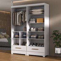 Closet Modulado Abel 2 Gavetas Branco/Nature - Moville