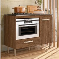 Balcão Nicioli Cooktop Fit 1 Porta 1 Gaveta