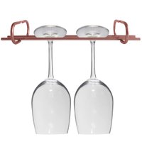 Suporte Porta Taças Reto Organizador De Taças Suspenso Rose Gold - 25cm
