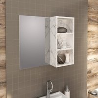 Espelheira Suspensa para Banheiro BN3609 TCM Mármore Branco