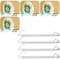 Kit 4 Rolos Fita Led 5m 3000k Adesiva com 4 Fontes Alimentação Slim Chaveada 12V 5A 60W - Tradestar