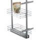 Coluna Aramada Deslizante 46cm x 23cm x 122,5cm Com 4 Cestos Organizadores Cromado