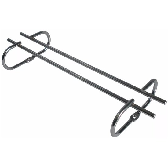 Suporte Organizador De Armário Porta Taças 35cm Cromado MS Aramados - 83016