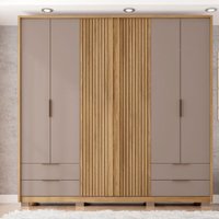 Guarda Roupa Talisma 6 Portas 4 gavetas Caemmun Buruti/Fendi - 8002200105-139