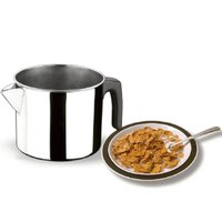 Caneca Inox 850ml Fervedor Leiteira com Bico Direcionador Alça Baquelite Zanella