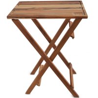 Mesa Desmontável para Churrasco com Tábua de Corte 58x38cm Madeira Teca Stolf