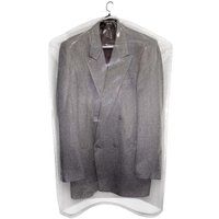 Capa Protetora para Terno Casaco Blazer 60x95cm em Plástico e TNT Branco