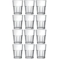 Jogo 12 Copos 200ml para Suco Água e Refrigerante Nadir Figueiredo em Vidro Transparente