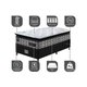 Cama Box Solteiro Colchão Pillow Top + Box 88x188x70 Molas Ensacadas Cama inBox Abstrato