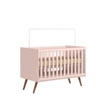 Berço Encanto Retro Qmovi Rosa - 3820.91