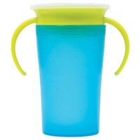Copo de Treinamento Infantil 360º Antivazamento Com Alça 260ml Azul Buba