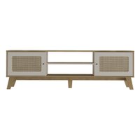 Rack TV 75" Retrô com 2 Portas Multimóveis CR45166