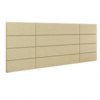 Cabeceira Suspensa Estofada Decoração Quarto Casal Cama Box Queen Size 1,60 Encanto - Bege Linho - Lojas RPM