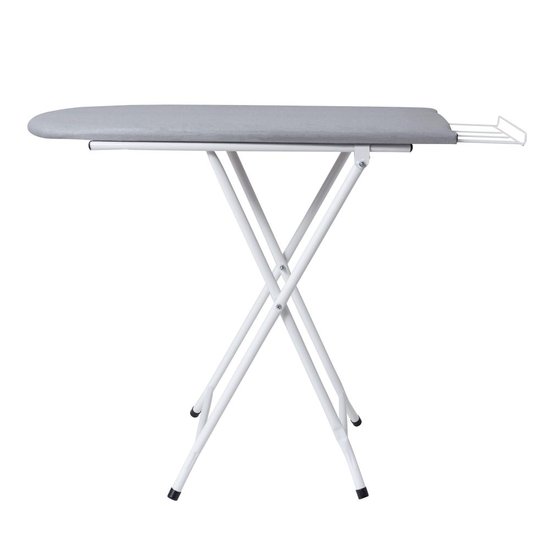Mesa Tábua de Passar Roupas Dobrável Aço Resistente Tecido Térmico 3 Regulações Passadeira - Branco - RPM Móveis