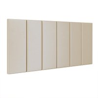 Cabeceira Suspensa Estofada Decoração Quarto Cama Box Casal King Size 1,95 Julia - Areia Suede - Lojas RPM