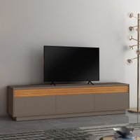 Rack Madrid 3 portas Para TV Até 75 Polegadas Detalhe Ripado