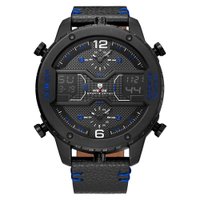 Relógio Masculino Weide AnaDigi WH6401B - Preto e Azul
