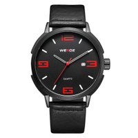 Relógio Masculino Weide Analógico WD004B - Preto e Vermelho