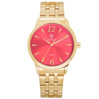 Relógio Feminino Tuguir Analógico TG141 - Dourado e Rosa