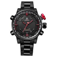 Relógio Masculino Weide AnaDigi WH6402B - Preto e Vermelho