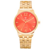 Relógio Feminino Tuguir Analógico TG141 - Dourado e Vermelho