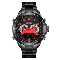 Relógio Masculino Weide AnaDigi WH8501B - Preto e Vermelho