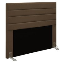 Cabeceira Casal 1,40m Friburgo Suede Marrom - Pallazio