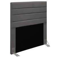 Cabeceira Solteiro 0,90m Friburgo Suede Grafite - Pallazio