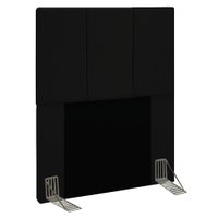 Cabeceira Solteiro 0,90m Genebra Suede Preto - Pallazio