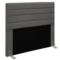 Cabeceira Casal 1,40m Friburgo Suede Grafite - Pallazio