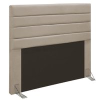 Cabeceira Casal 1,40m Friburgo Suede Bege - Pallazio