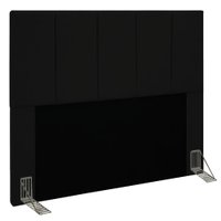Cabeceira Casal 1,40m Genebra Suede Preto - Pallazio