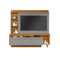 Estante Home para TV até 65 Polegadas Equilíbrio Friso JCM Cinza/Cinamomo