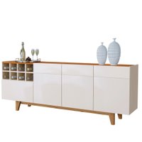 Buffet 3 Portas 1 Gaveta Philadelphia Mavaular Naturalle/Off