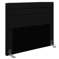 Cabeceira Preto Queen 1,60m Friburgo Suede - Pallazio